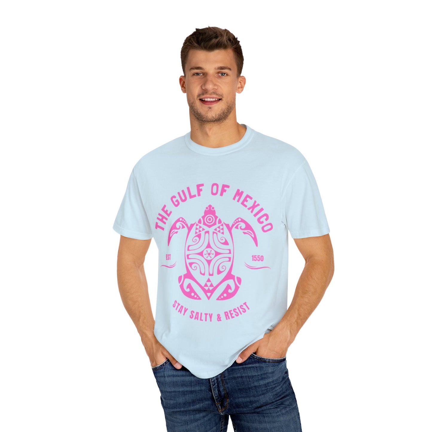 Gulf of Mexico Graphic T-Shirt (PinkText)