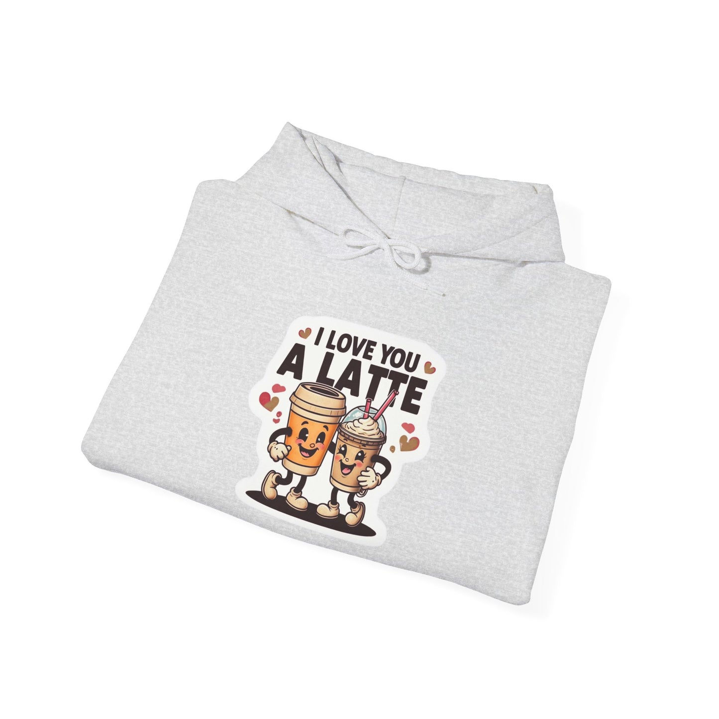 Love You A Latte - Unisex Heavy Blend™ Hooded Sweatshirt