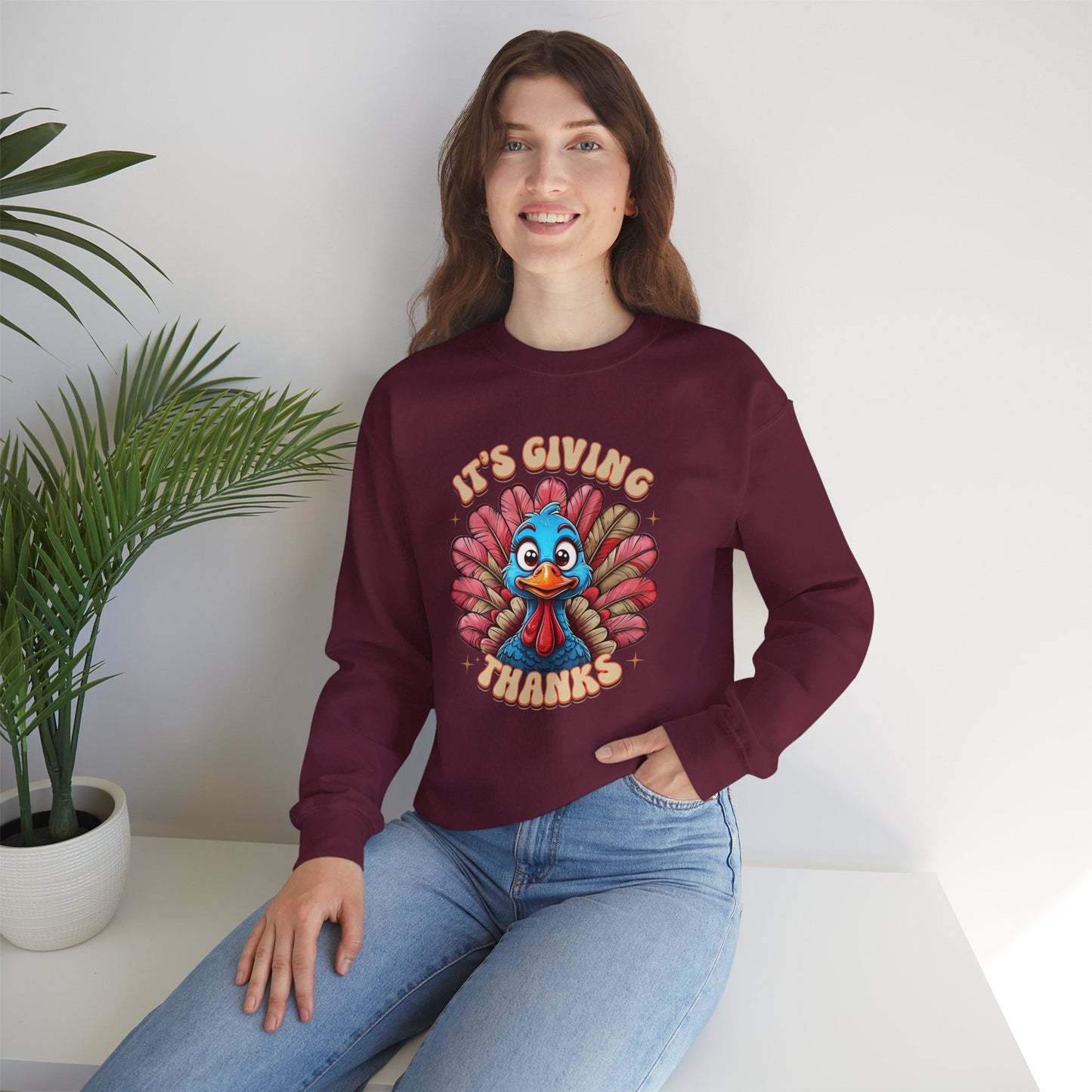 It's Giving Thanks - Thanksgiving Turkey Sweatshirt