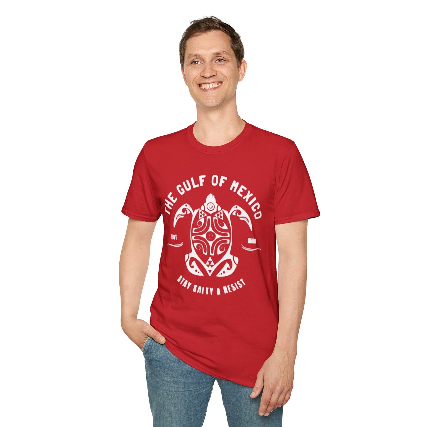 Gulf of Mexico T-Shirt (Unisex - Red, White, Blue)