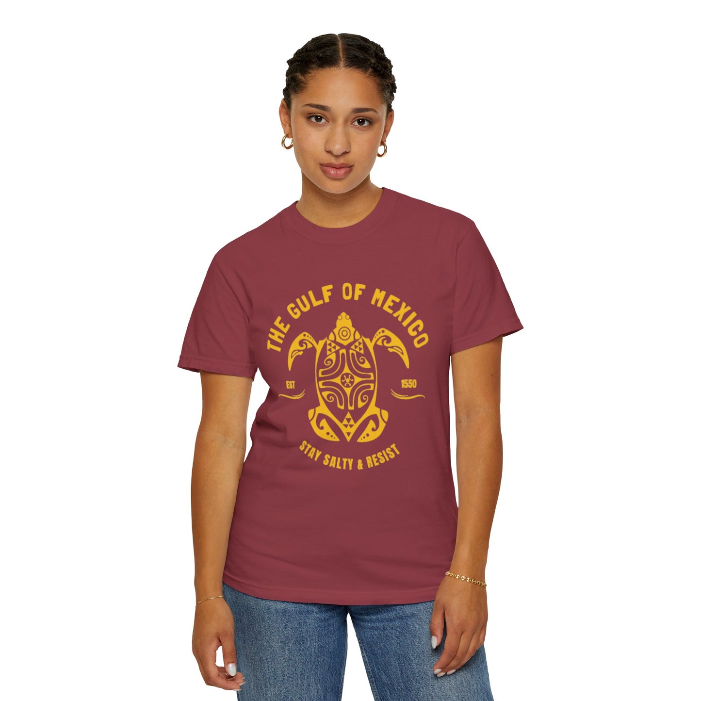 Gulf of Mexico Graphic T-Shirt (Gold Text)