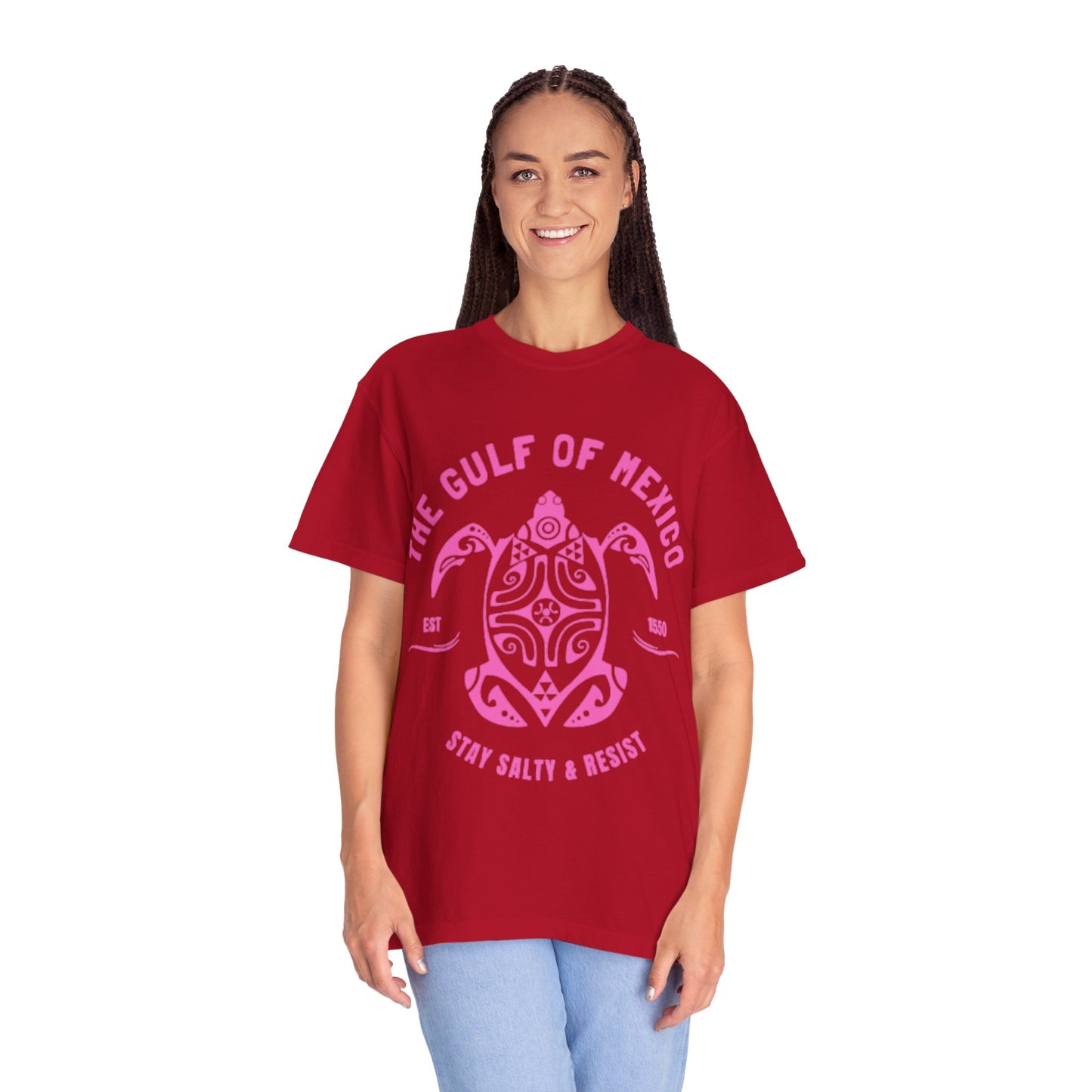 Gulf of Mexico Graphic T-Shirt (PinkText)