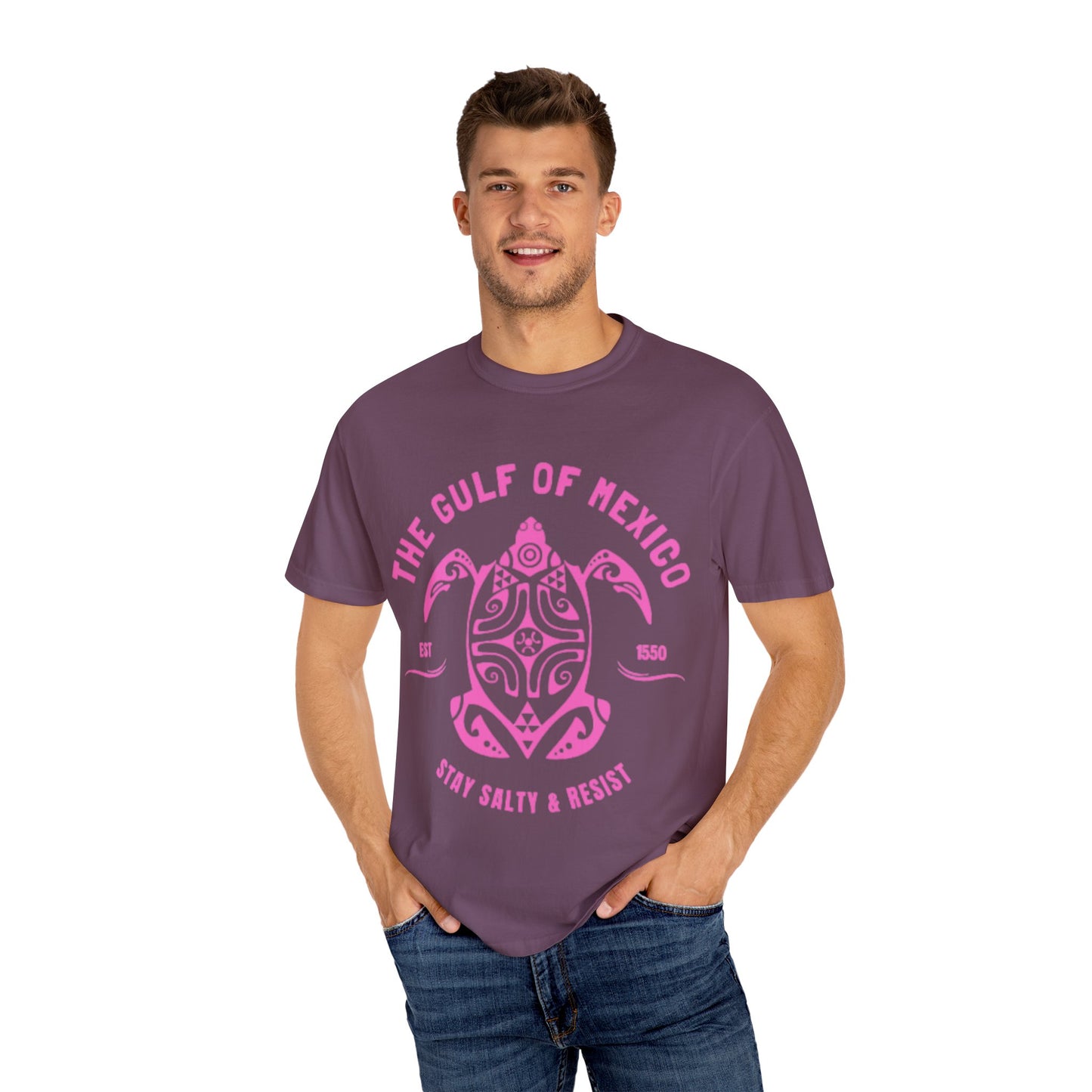 Gulf of Mexico Graphic T-Shirt (PinkText)