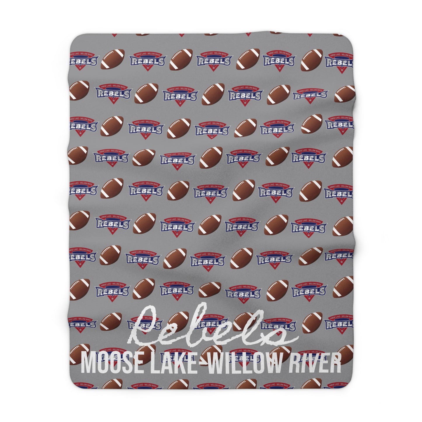 ML-WR Football - Sherpa Fleece Blanket
