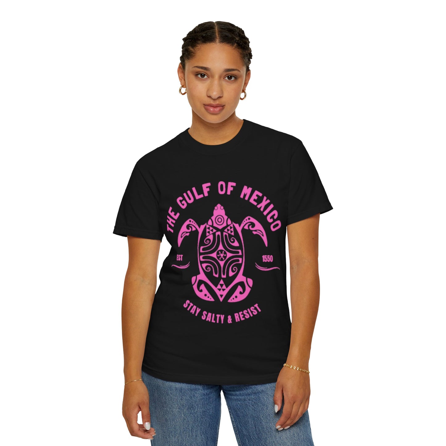 Gulf of Mexico Graphic T-Shirt (PinkText)