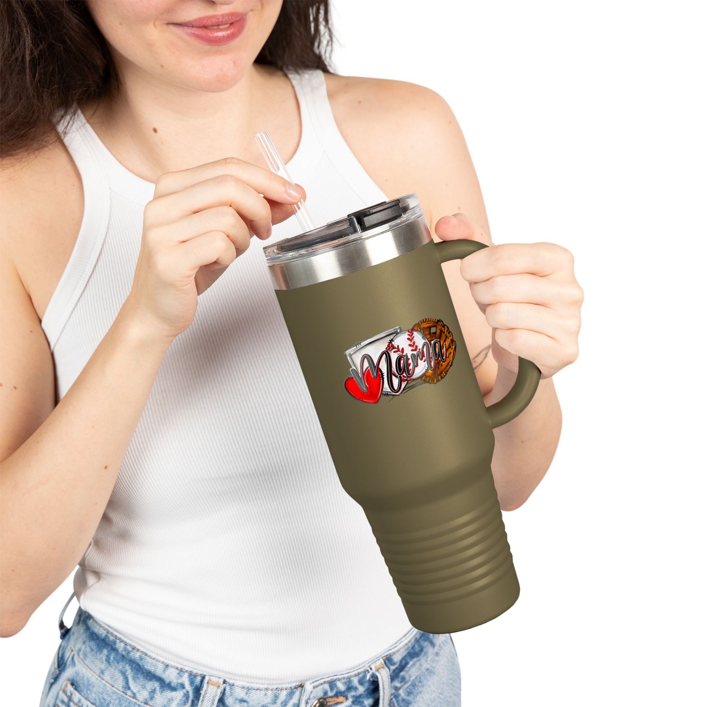 Baseball Insulated Travel Mug - 40oz