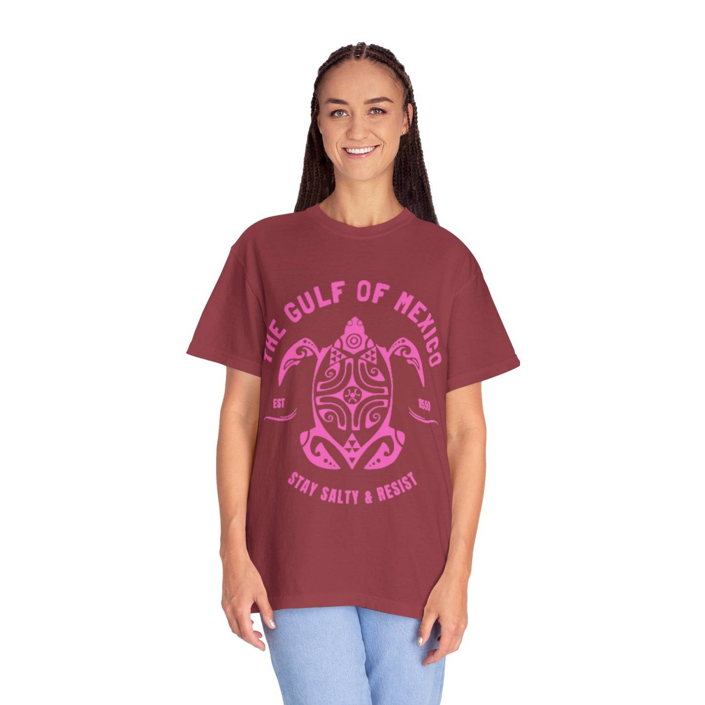 Gulf of Mexico Graphic T-Shirt (PinkText)
