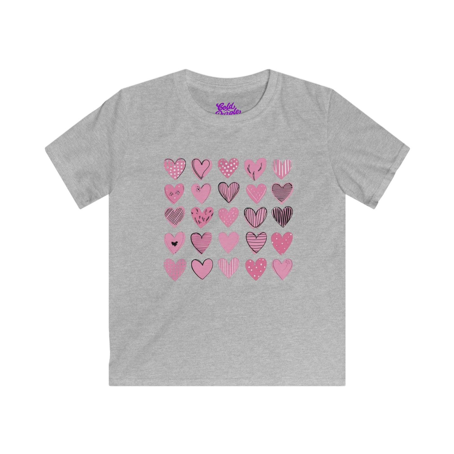 Hearts - Kids Softstyle Tee