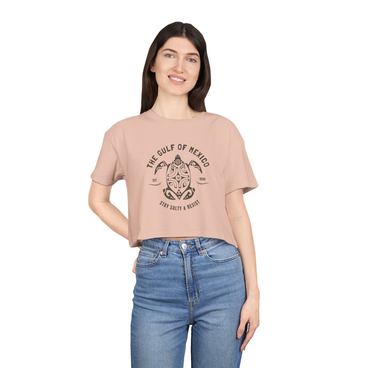 Gulf of Mexico Women's CROP TEE