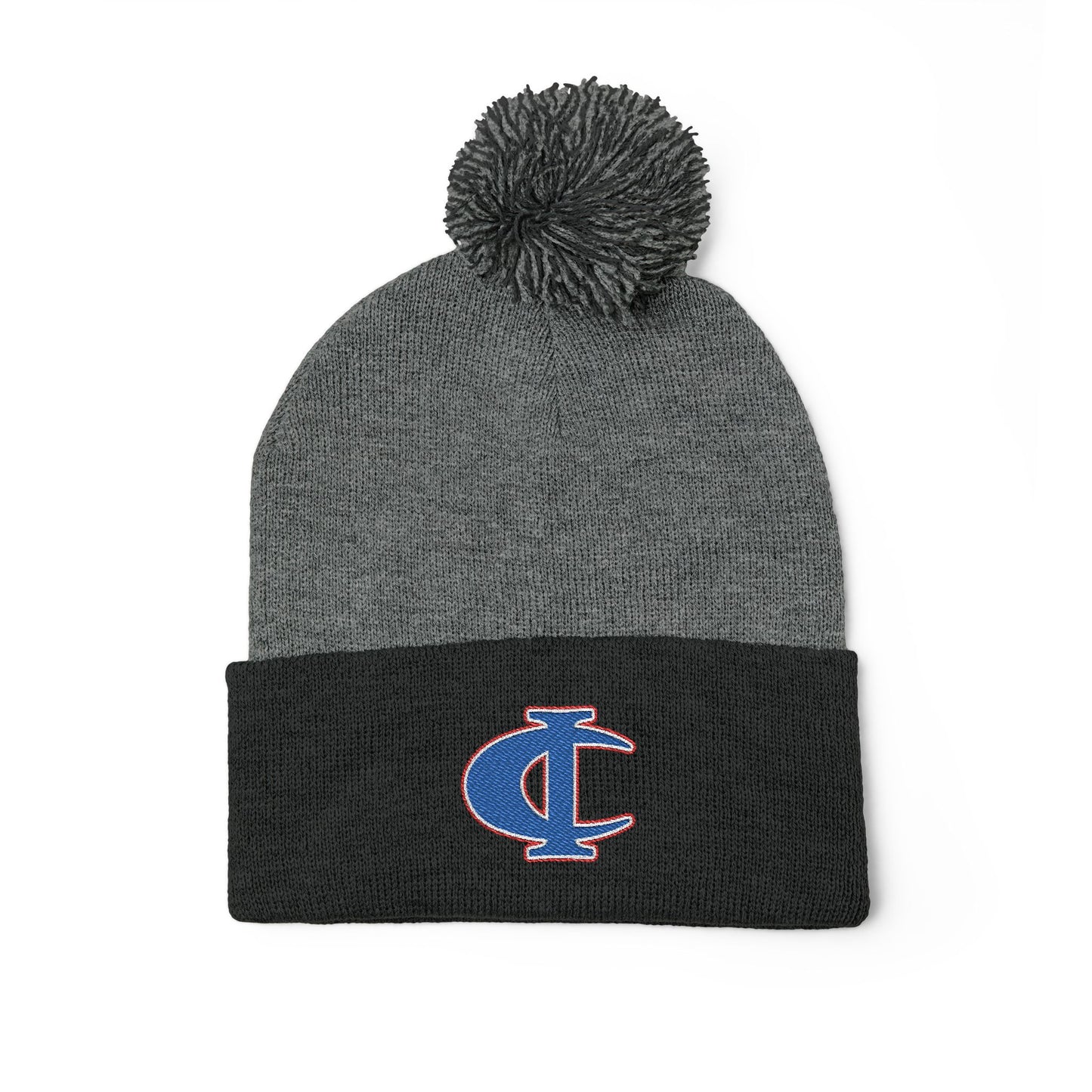 C-I Bluejackets - Embroidered Beanie w/Pom-Pom