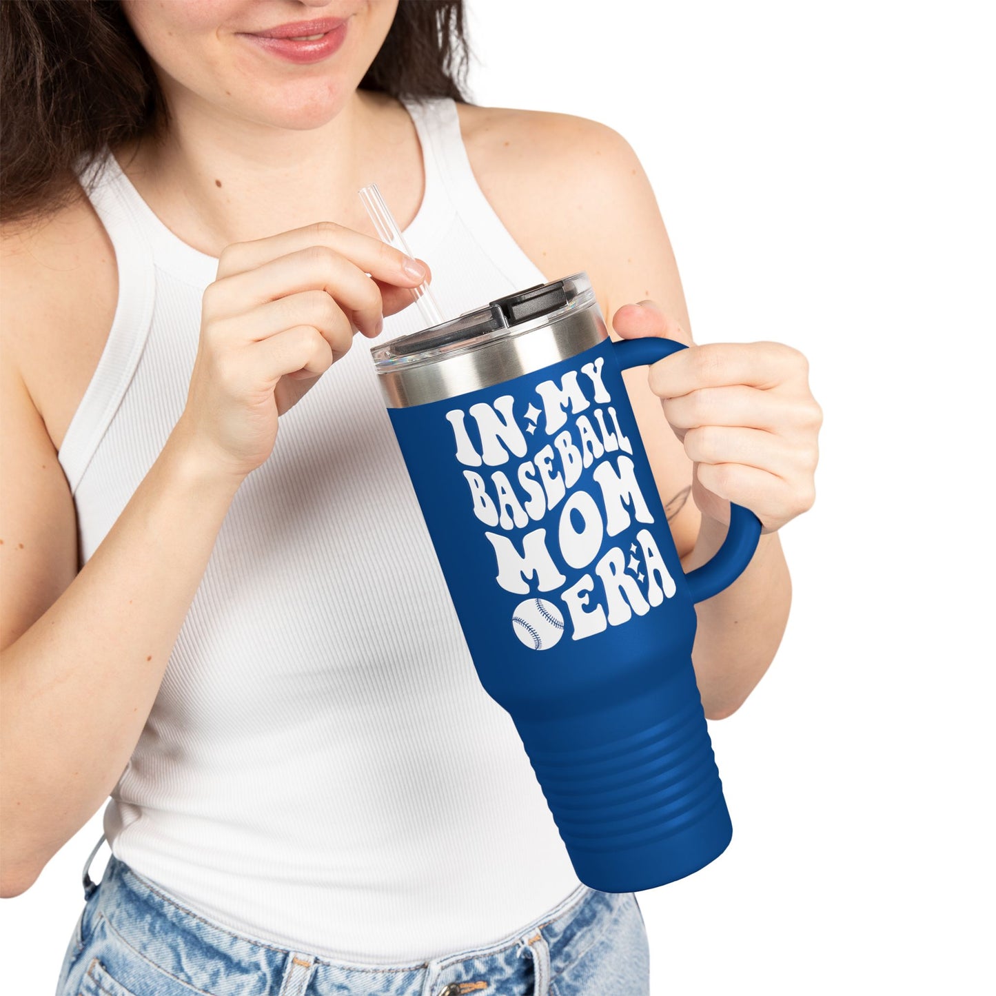 Baseball Mom Era Insulated Travel Mug - 40oz