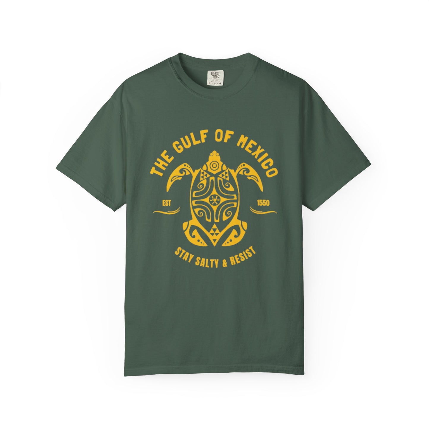 Gulf of Mexico Graphic T-Shirt (Gold Text)