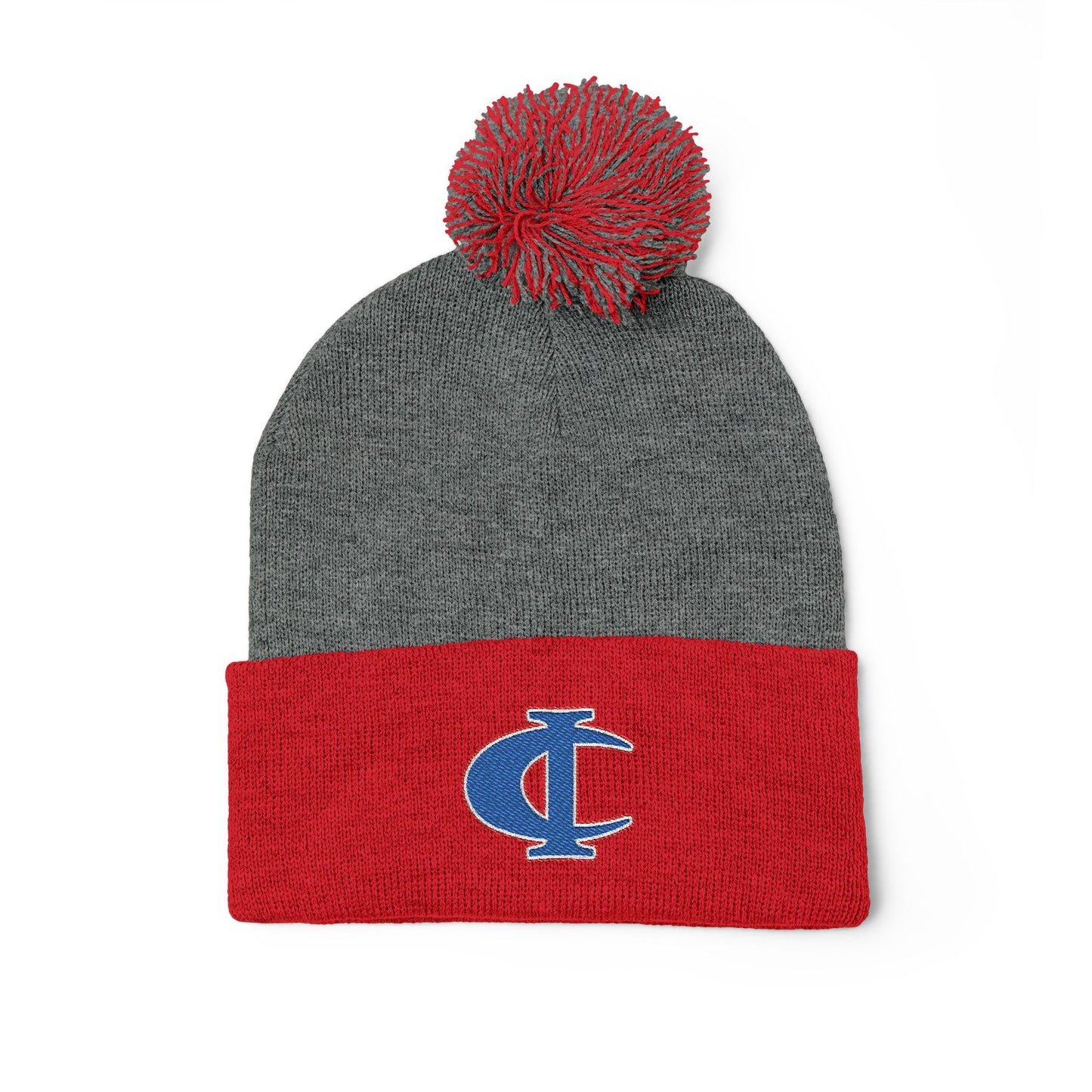 C-I Bluejackets - Embroidered Beanie w/Pom-Pom