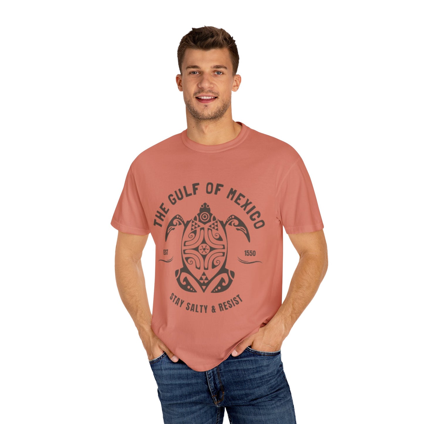 Gulf of Mexico Graphic T-Shirt (Brown Text)