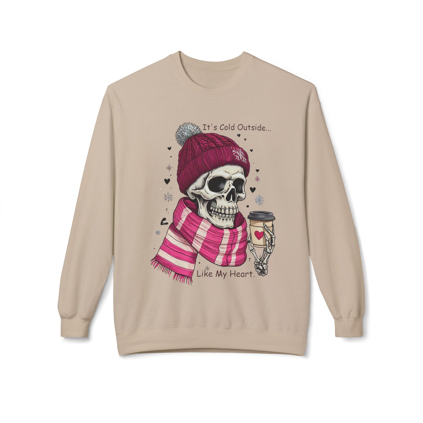 Cold Heart Crewneck - Unisex Midweight Softstyle Fleece Crewneck Sweatshirt