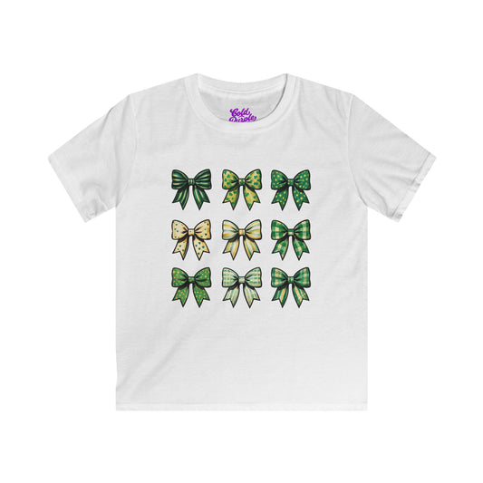 St. Patrick's Day Bows - Kids Softstyle Tee