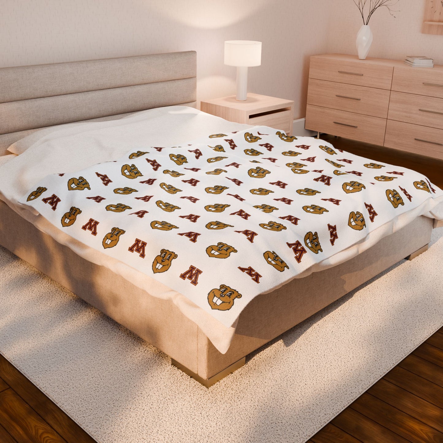 UofM Gophers ~ Velveteen Plush Blanket