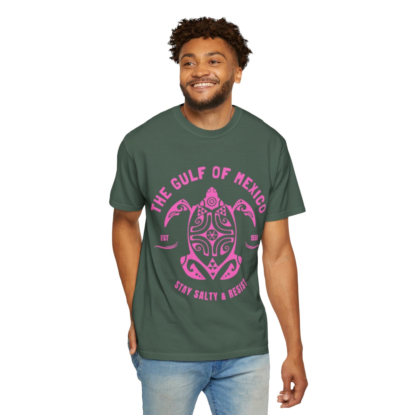 Gulf of Mexico Graphic T-Shirt (PinkText)