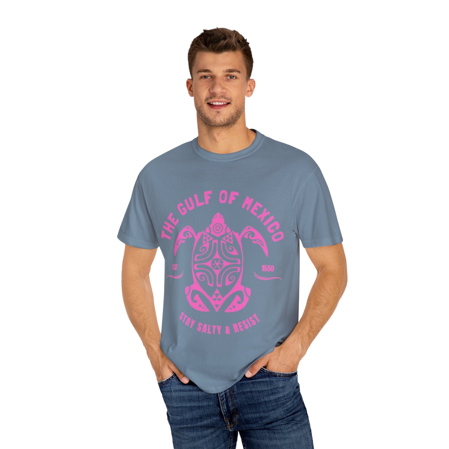 Gulf of Mexico Graphic T-Shirt (PinkText)