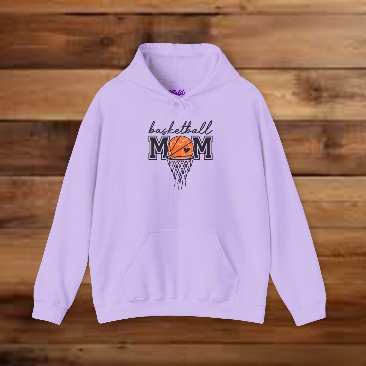 Basketball MOM with Net (Unisex Heavy Blend™ Hooded Sweatshirt)