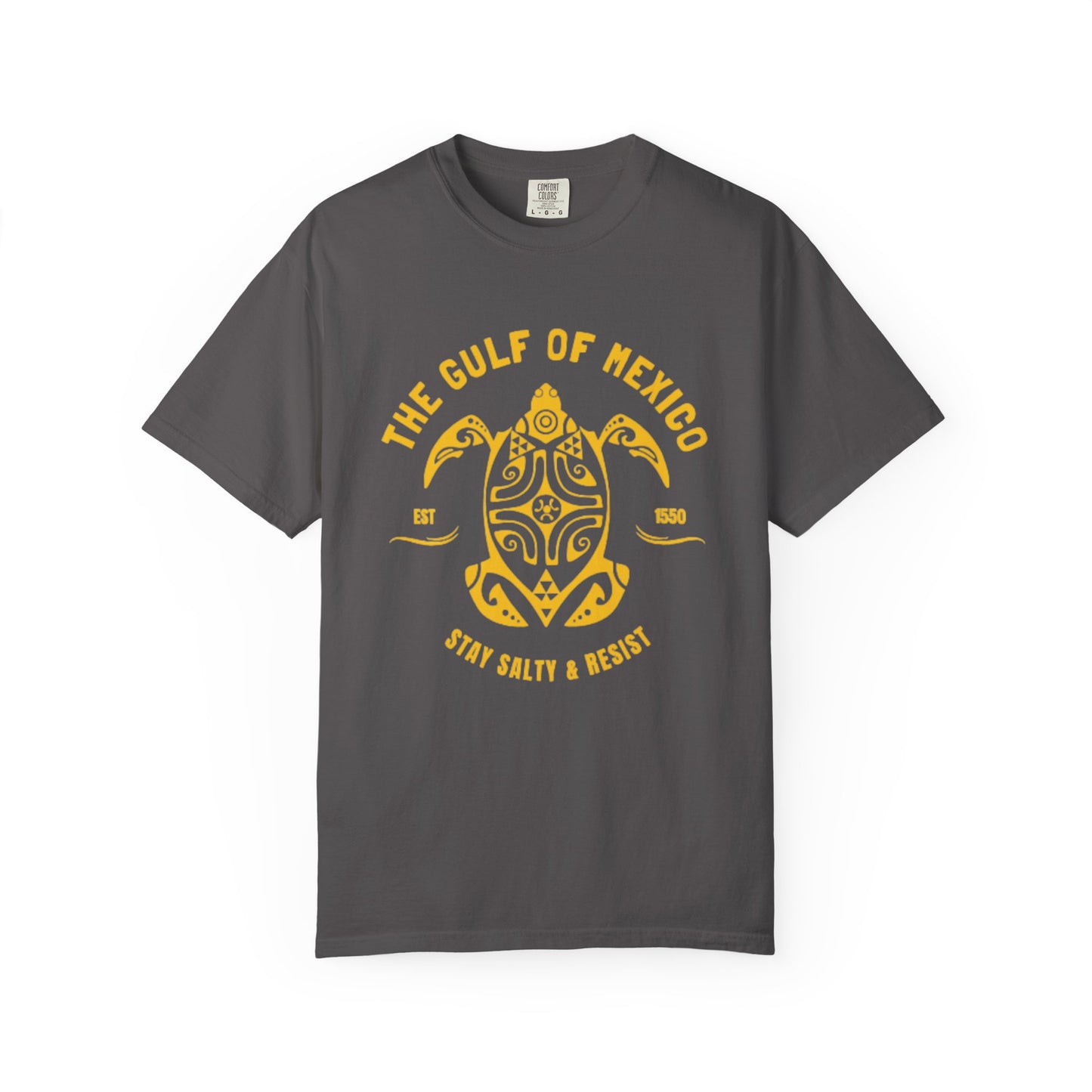 Gulf of Mexico Graphic T-Shirt (Gold Text)