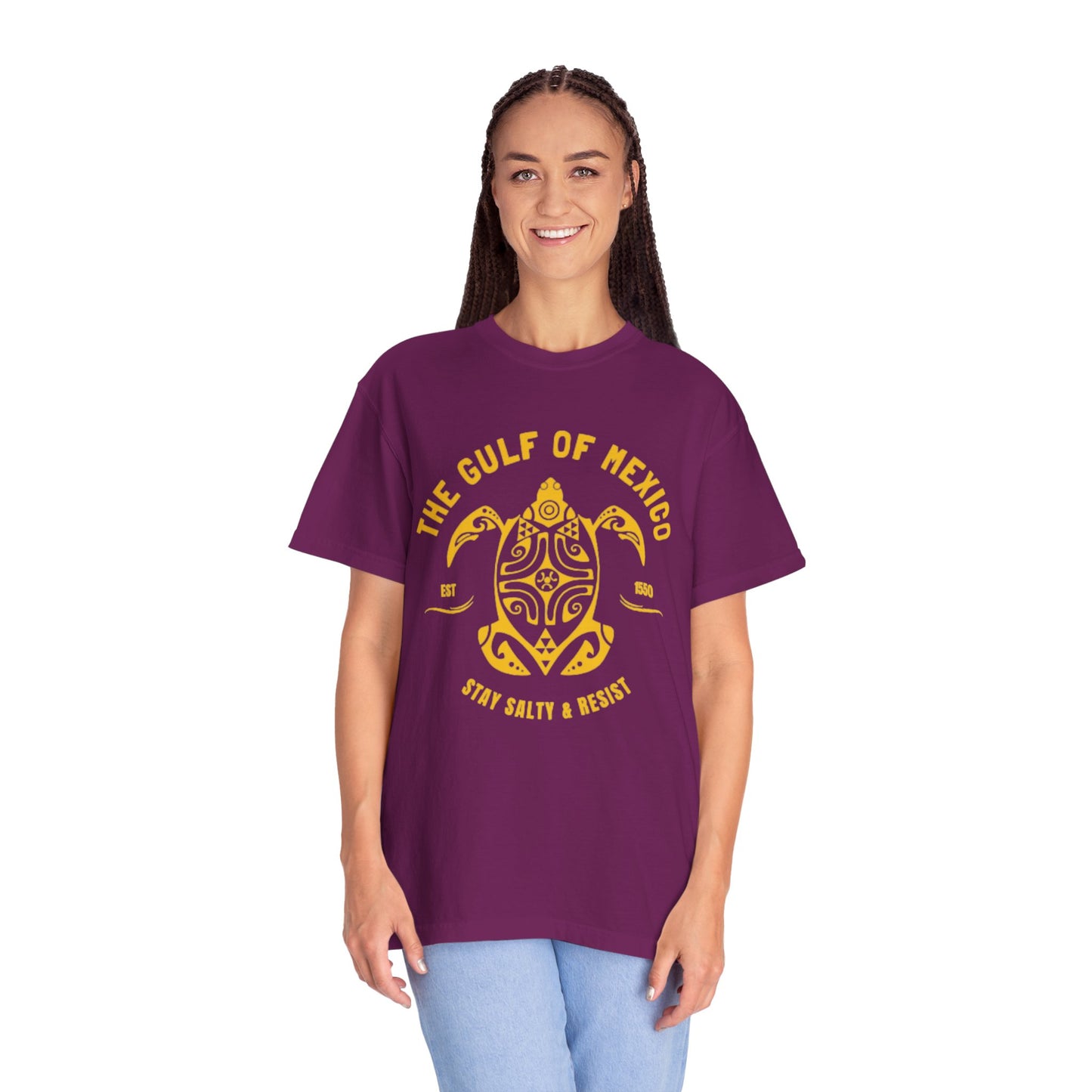 Gulf of Mexico Graphic T-Shirt (Gold Text)