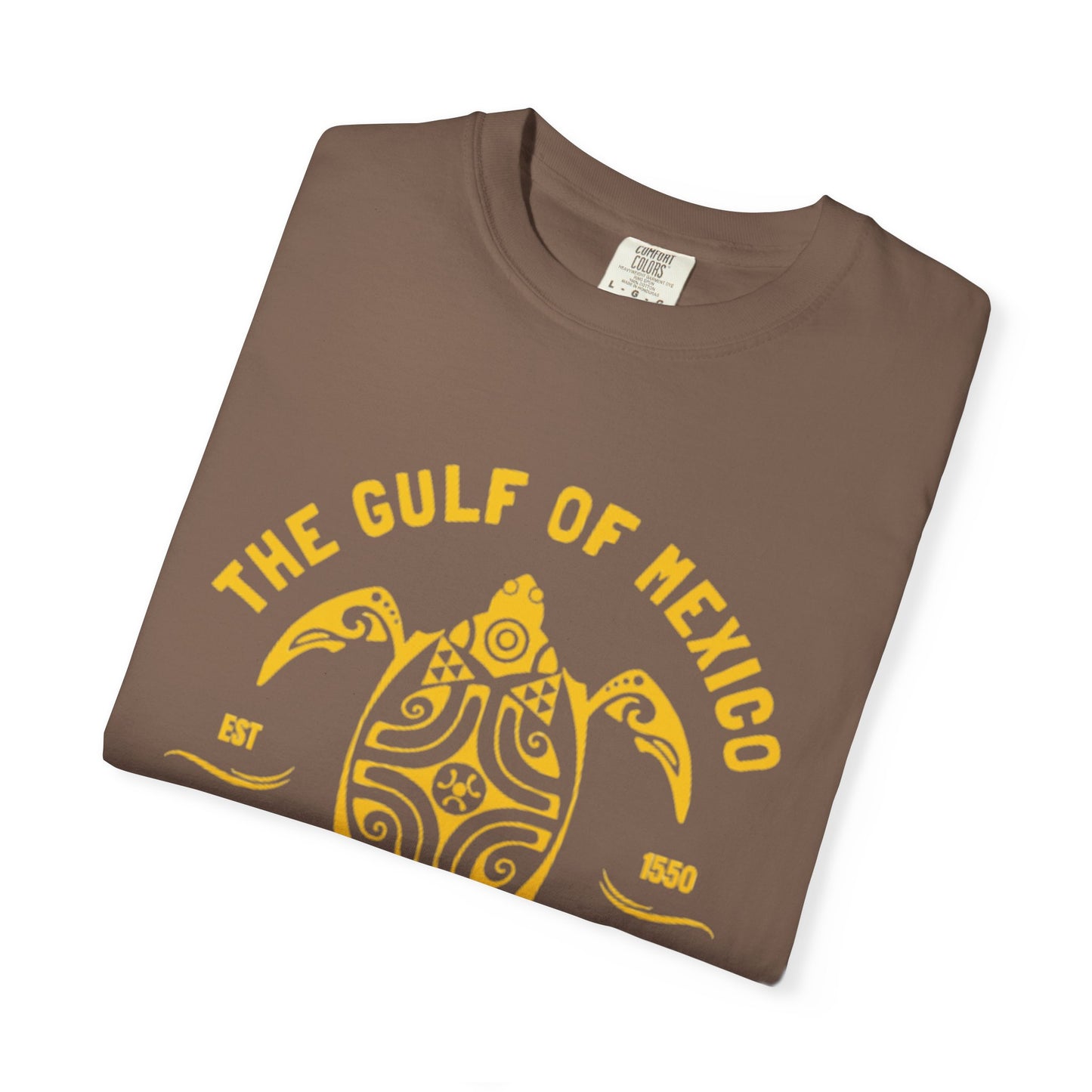 Gulf of Mexico Graphic T-Shirt (Gold Text)