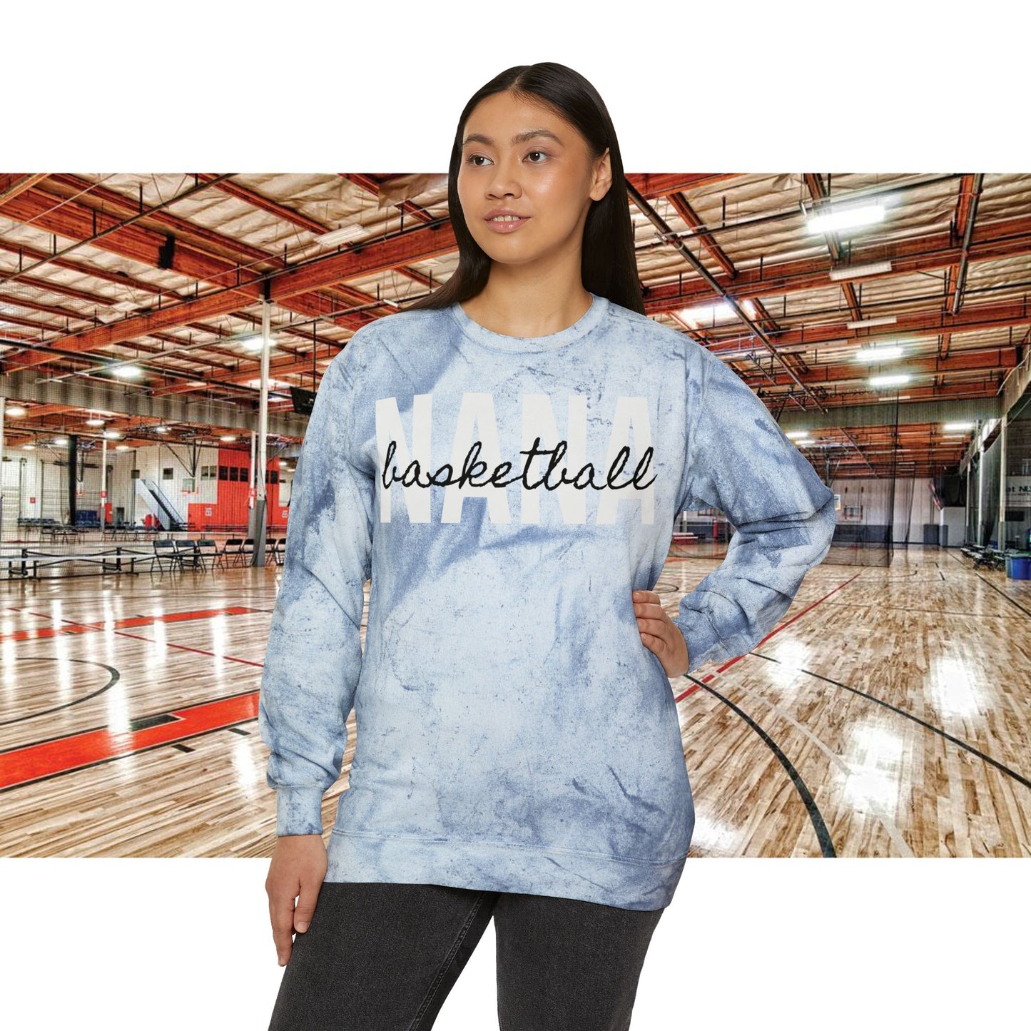 Basketball NanaTie Dye Sweatshirt