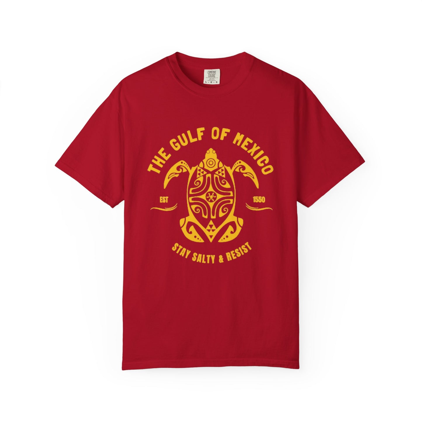 Gulf of Mexico Graphic T-Shirt (Gold Text)
