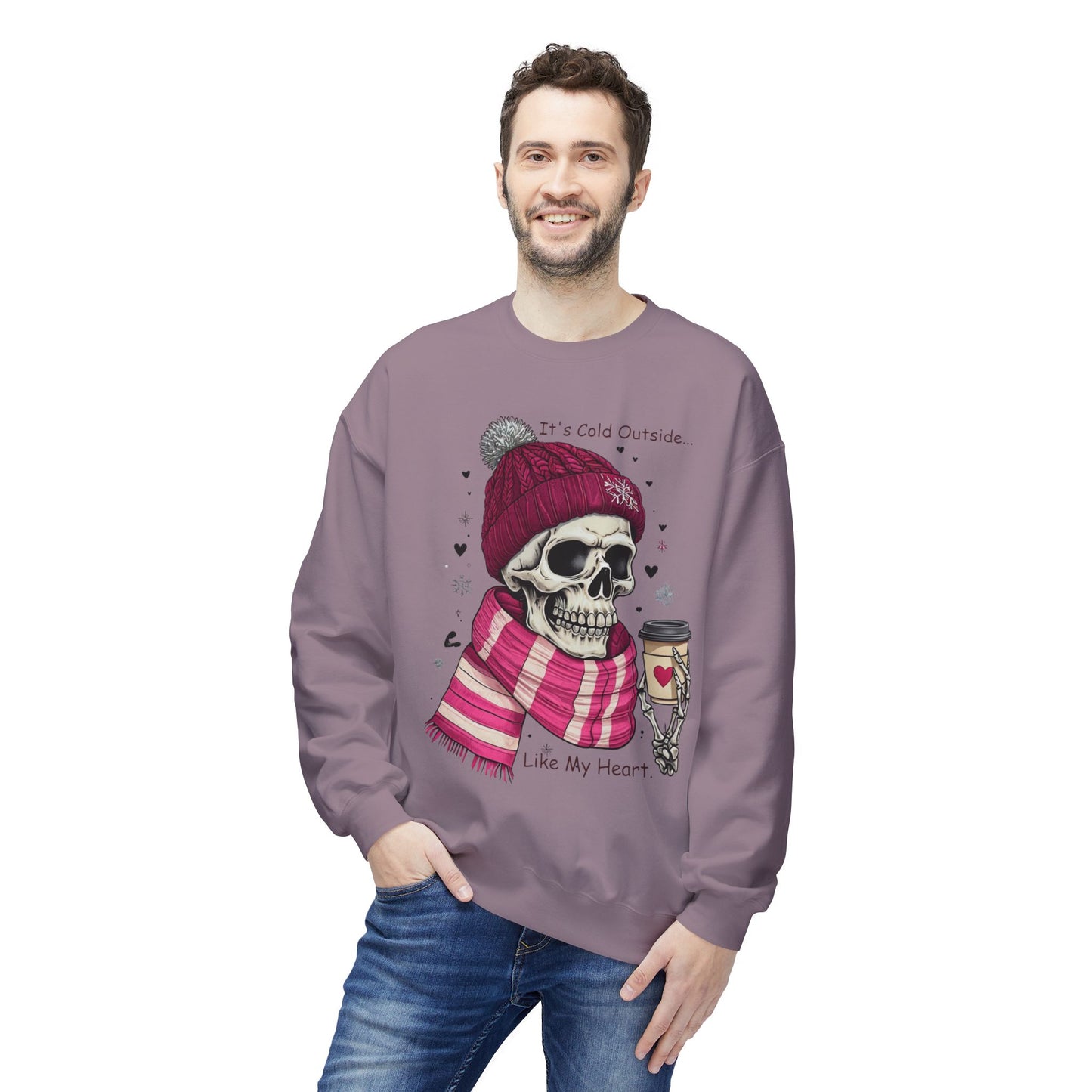 Cold Heart Crewneck - Unisex Midweight Softstyle Fleece Crewneck Sweatshirt