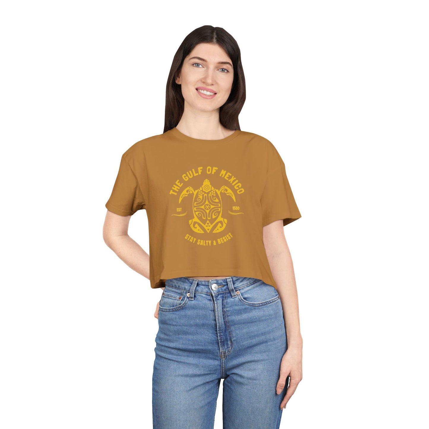 Gulf of Mexico Women's CROP TEE