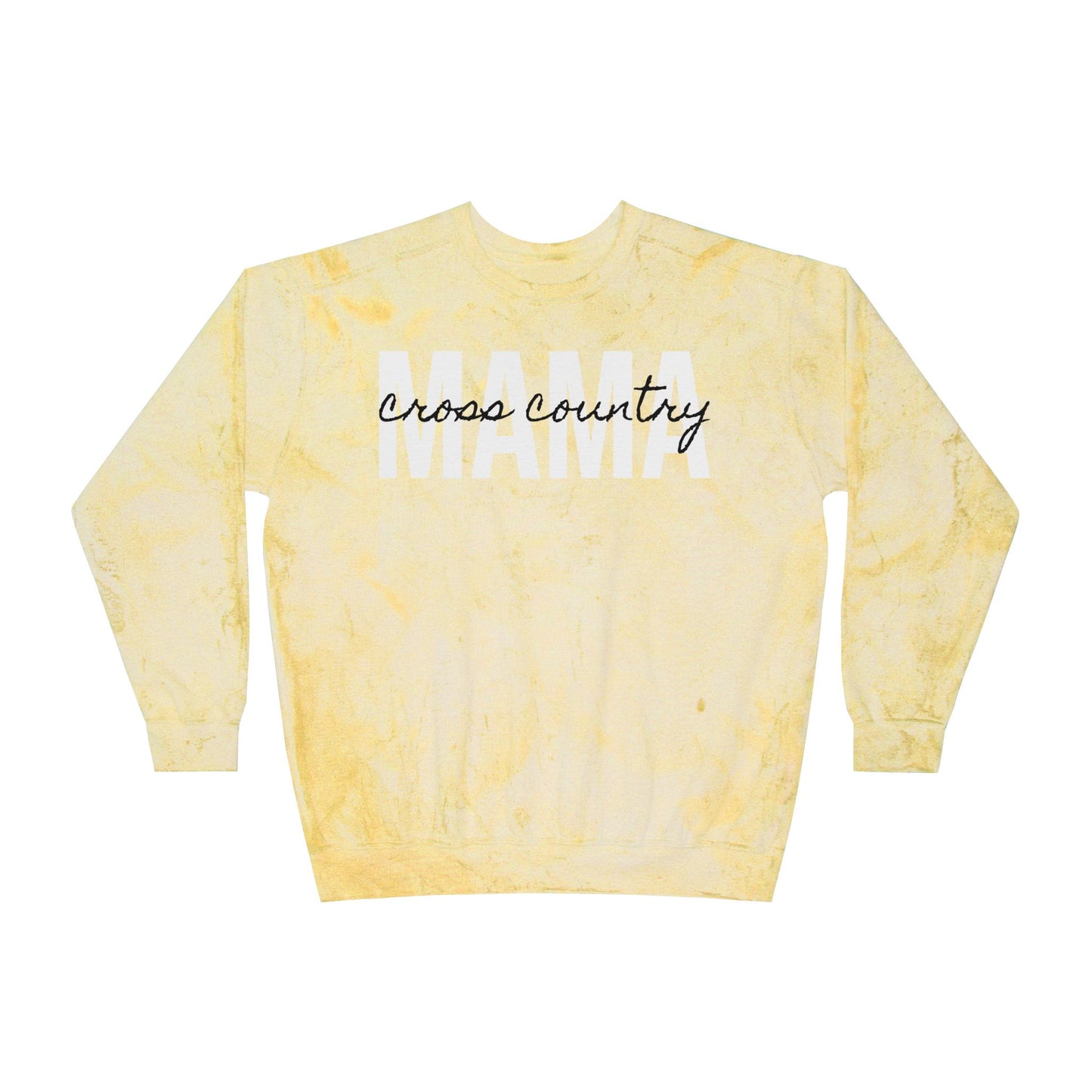 Cross Country Running Mama Tie Dye Sweatshirt
