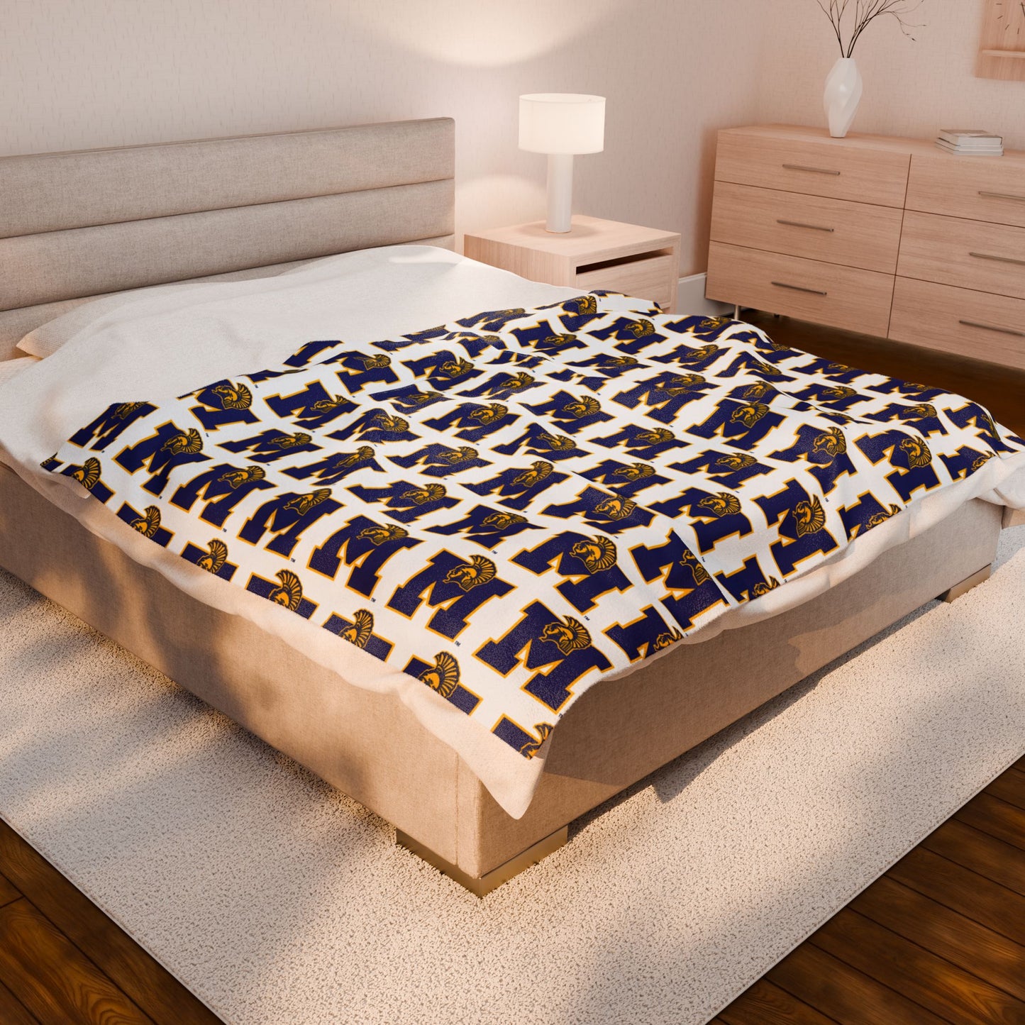 Mahtomedi Zephyrs ~ Velveteen Plush Blanket