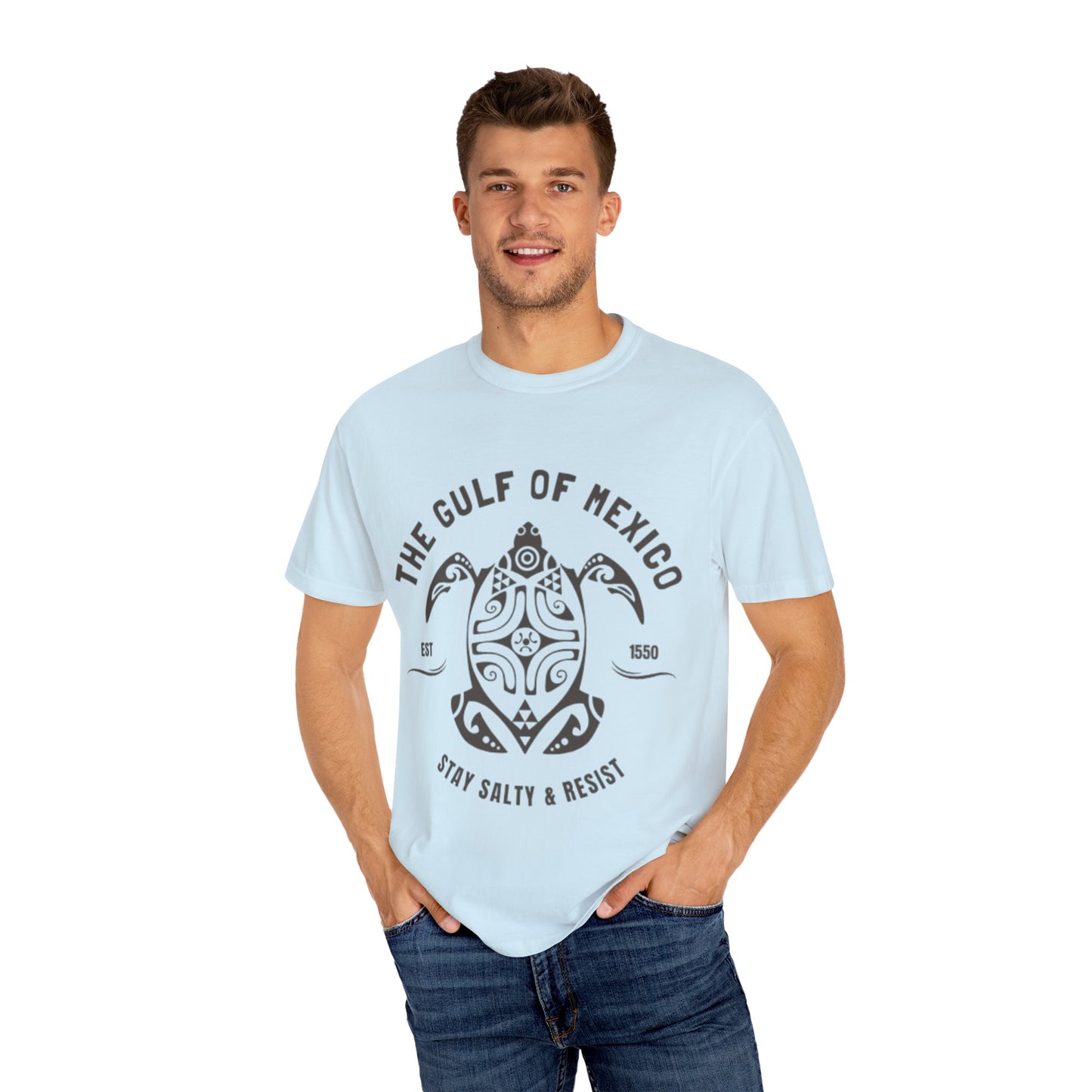 Gulf of Mexico Graphic T-Shirt (Brown Text)