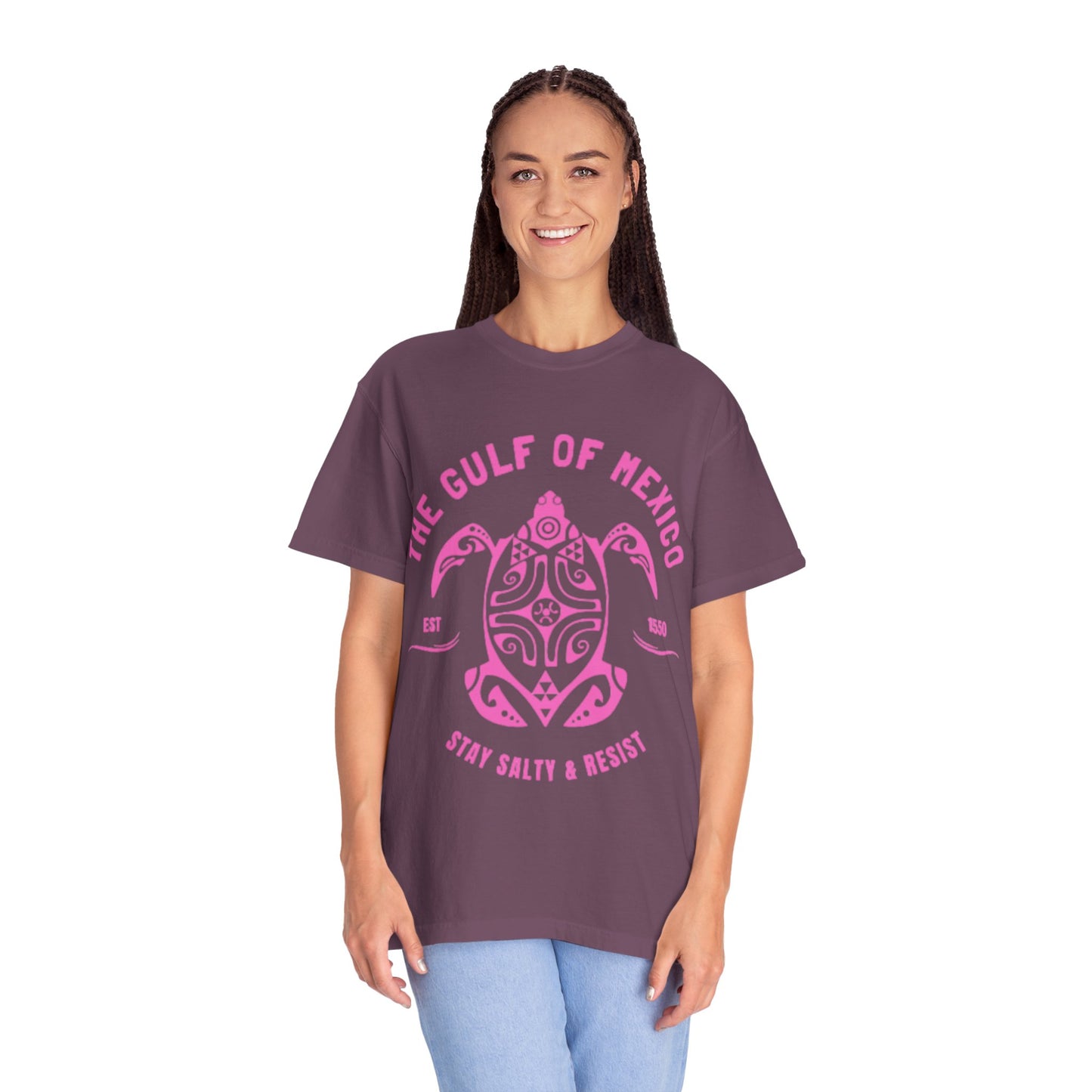 Gulf of Mexico Graphic T-Shirt (PinkText)