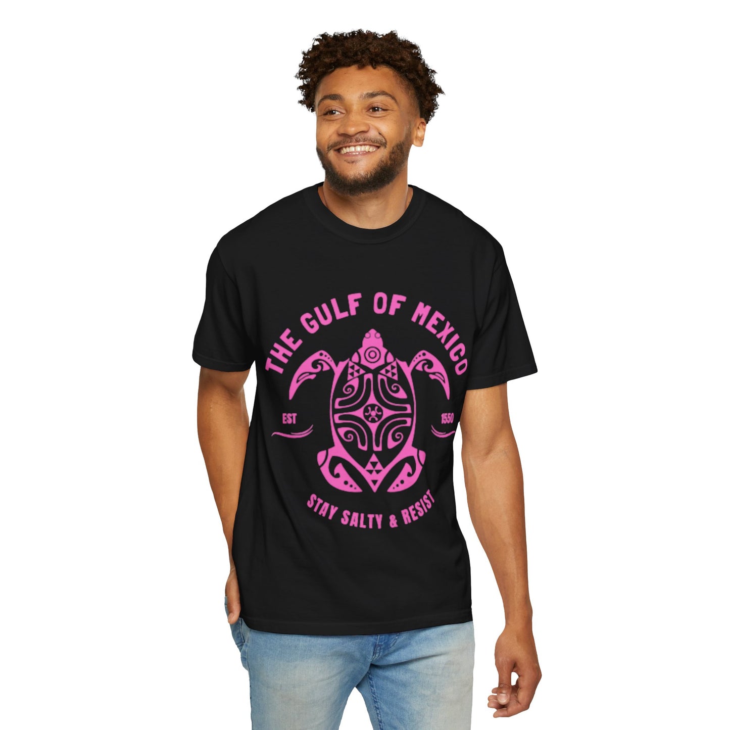 Gulf of Mexico Graphic T-Shirt (PinkText)