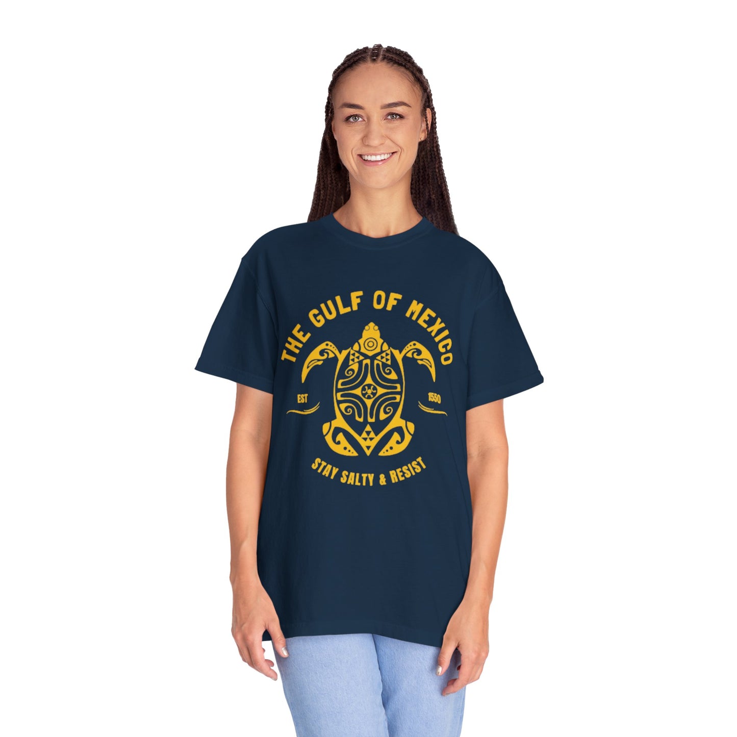 Gulf of Mexico Graphic T-Shirt (Gold Text)