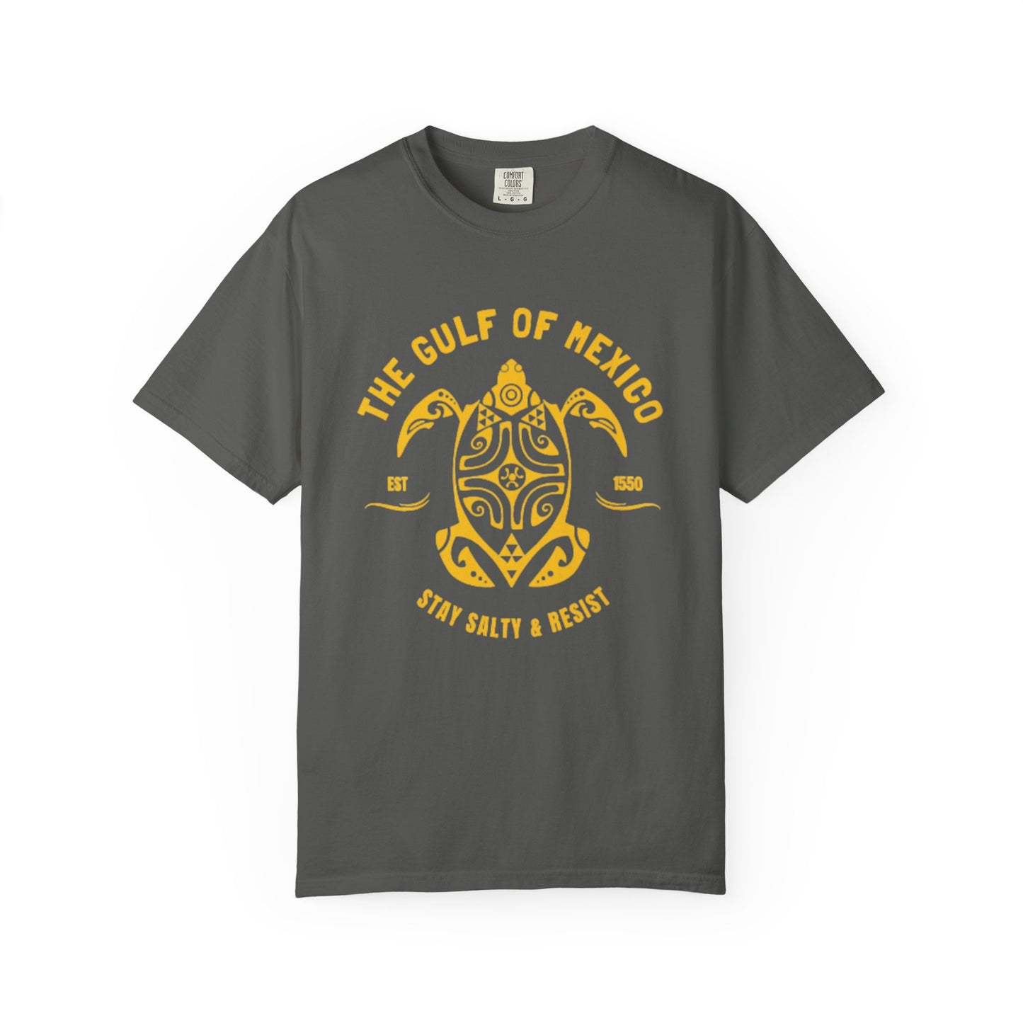 Gulf of Mexico Graphic T-Shirt (Gold Text)