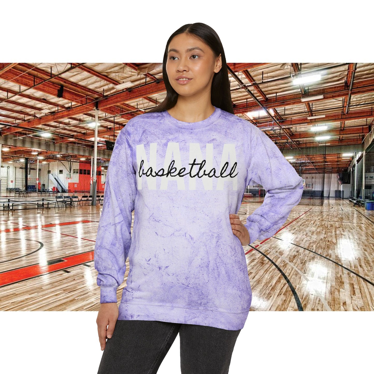 Basketball NanaTie Dye Sweatshirt