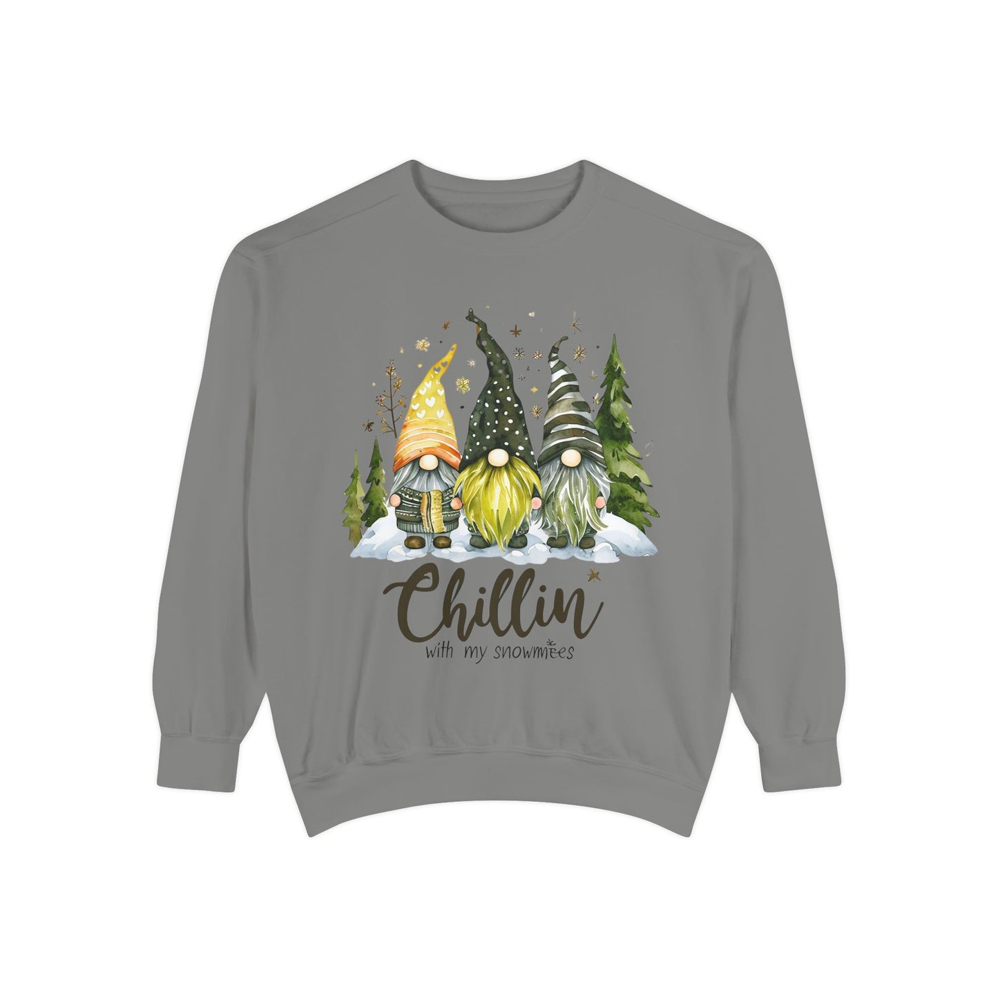 Chillin' Snowmies - Unisex Garment-Dyed Sweatshirt