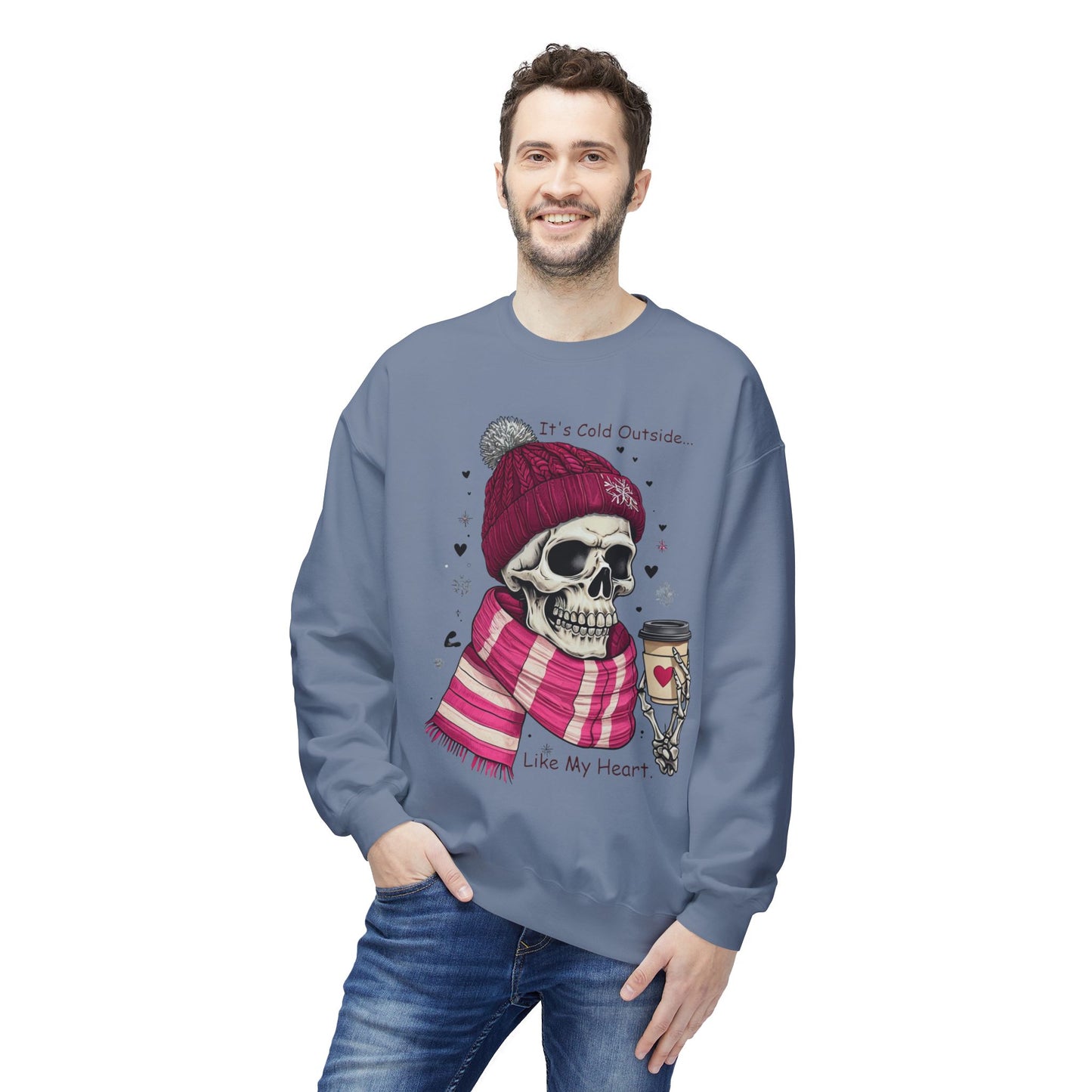 Cold Heart Crewneck - Unisex Midweight Softstyle Fleece Crewneck Sweatshirt