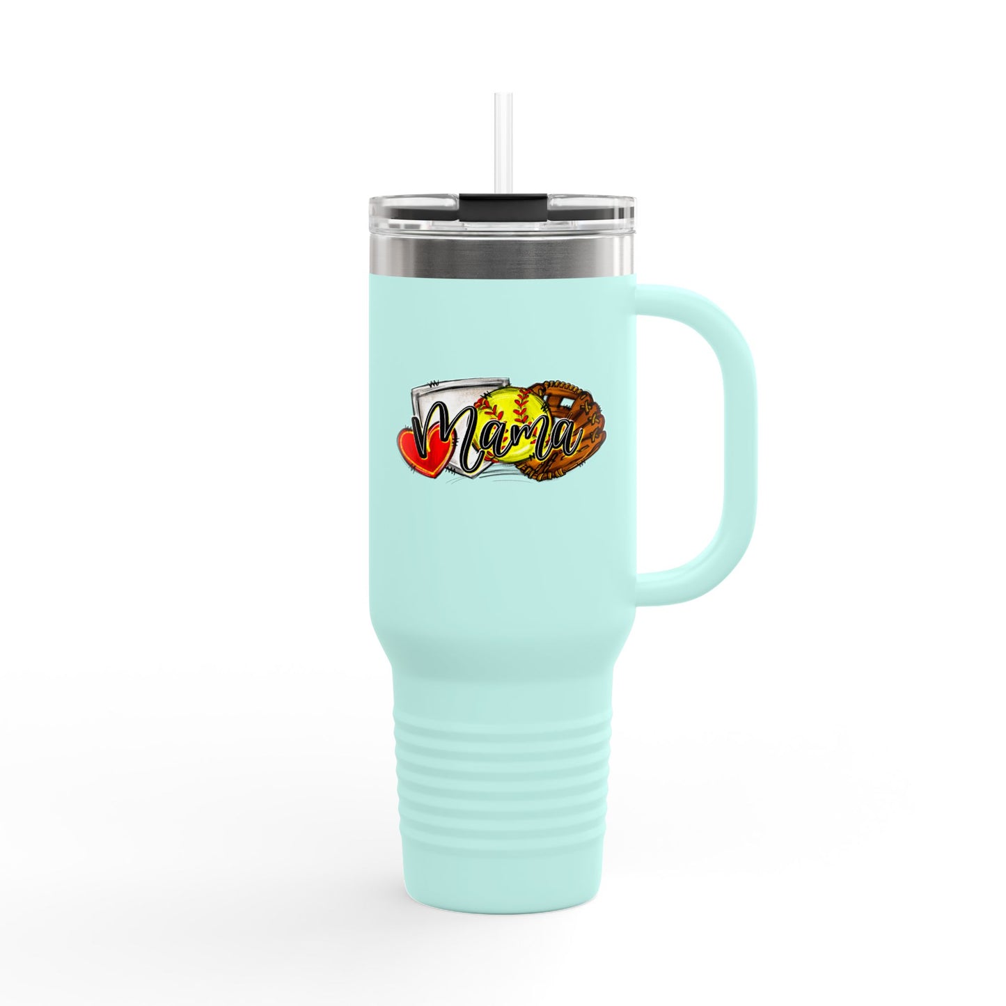 Softball Insulated Travel Mug - 40oz