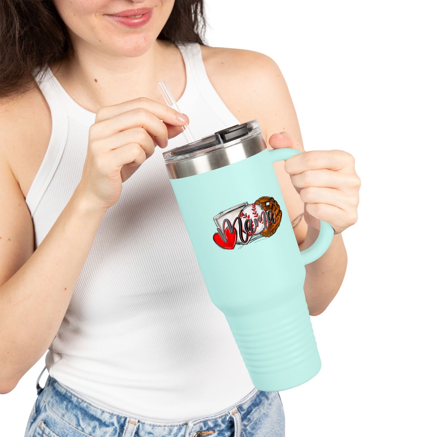 Baseball Insulated Travel Mug - 40oz