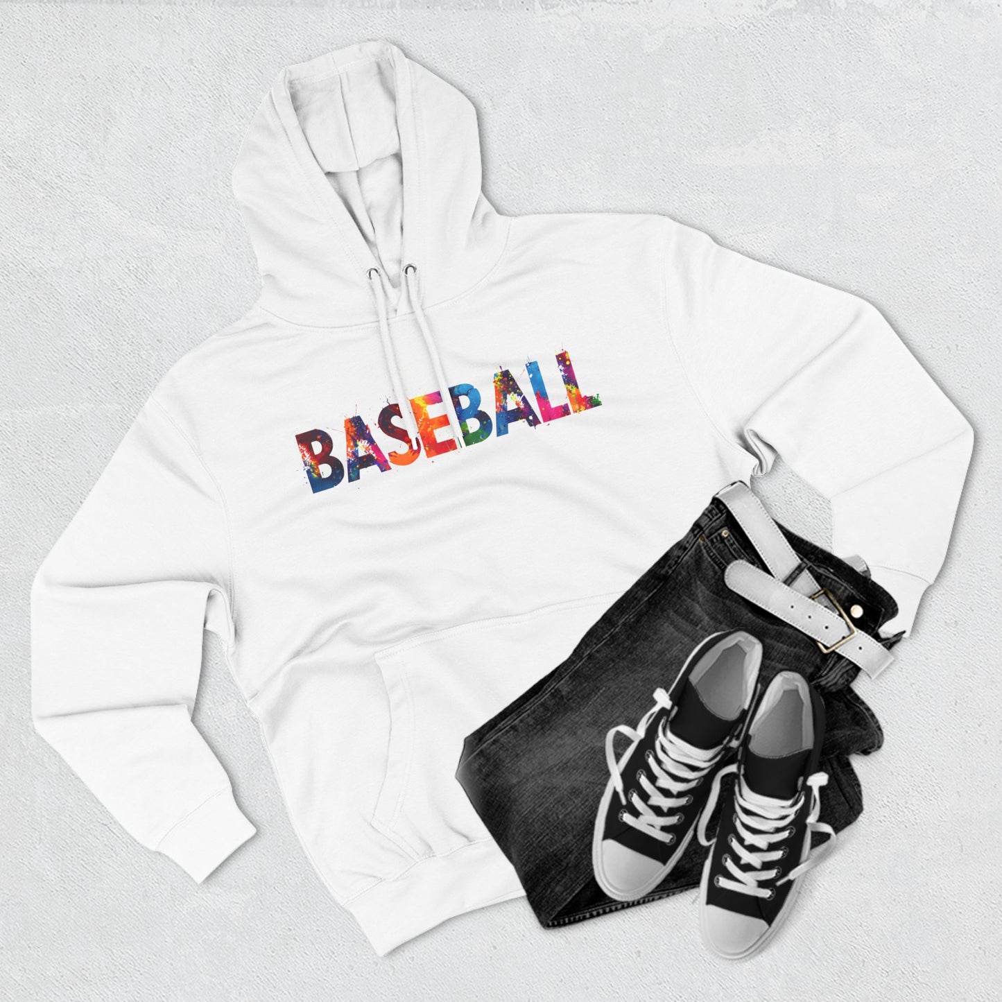 Baseball - Paint Splatter Hoodie