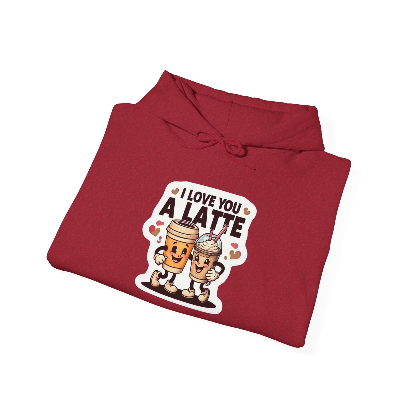 Love You A Latte - Unisex Heavy Blend™ Hooded Sweatshirt