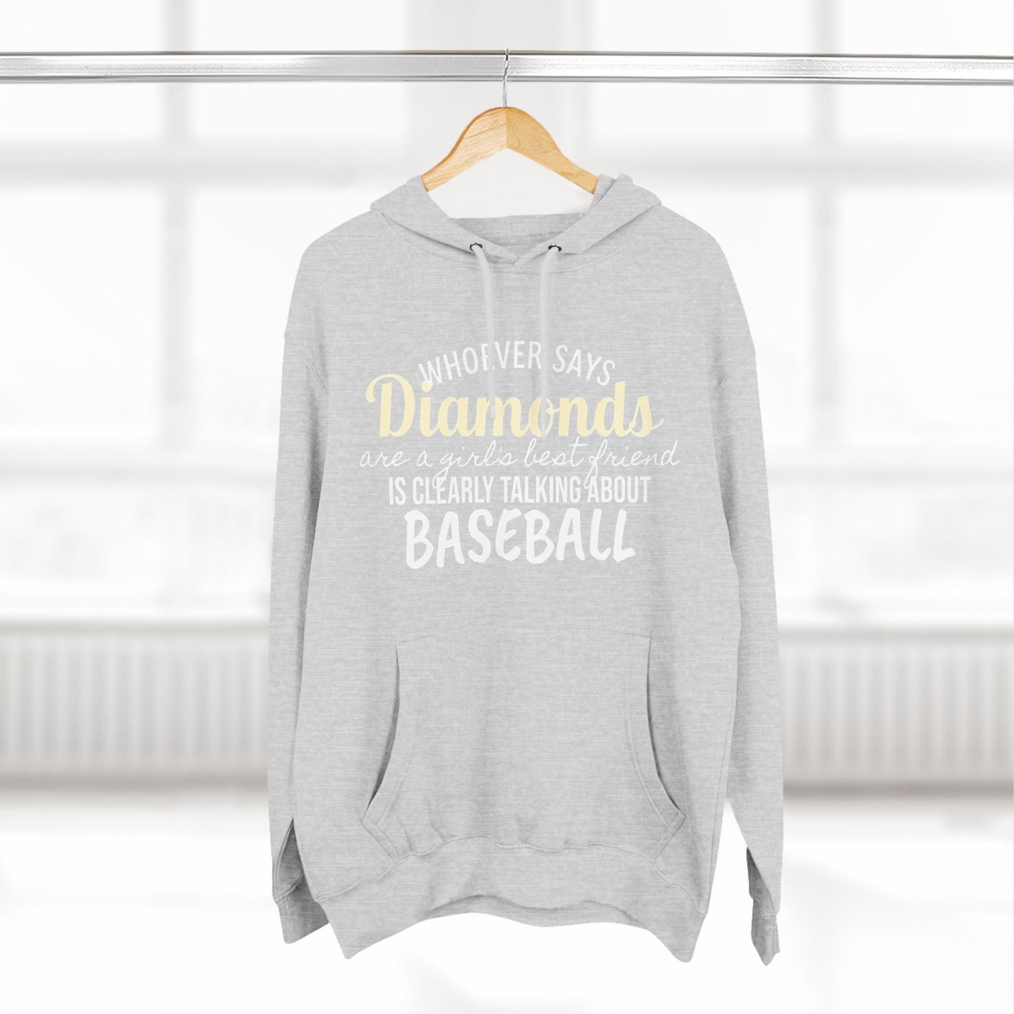 Diamonds are a Girl's Best Friend (Baseball Diamonds) - Hoodie