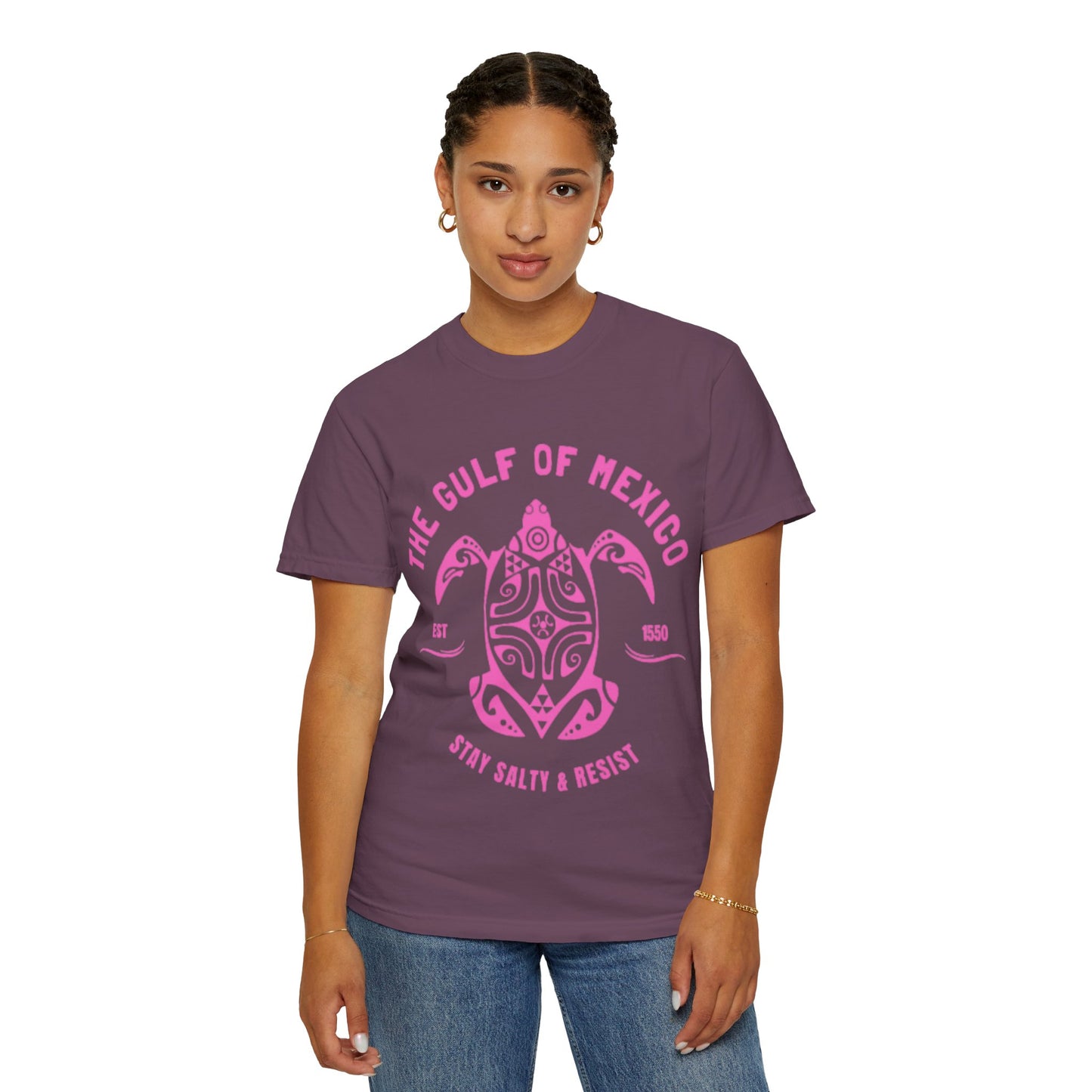 Gulf of Mexico Graphic T-Shirt (PinkText)