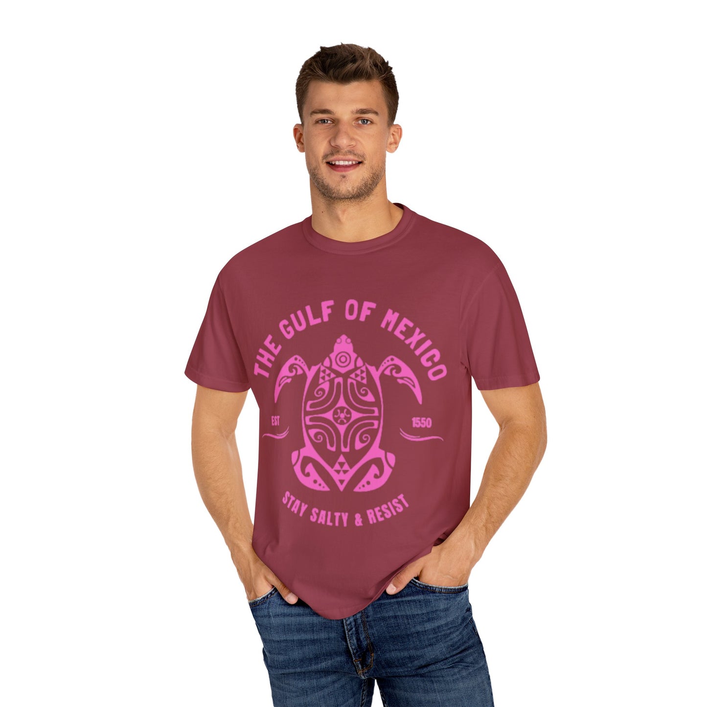 Gulf of Mexico Graphic T-Shirt (PinkText)