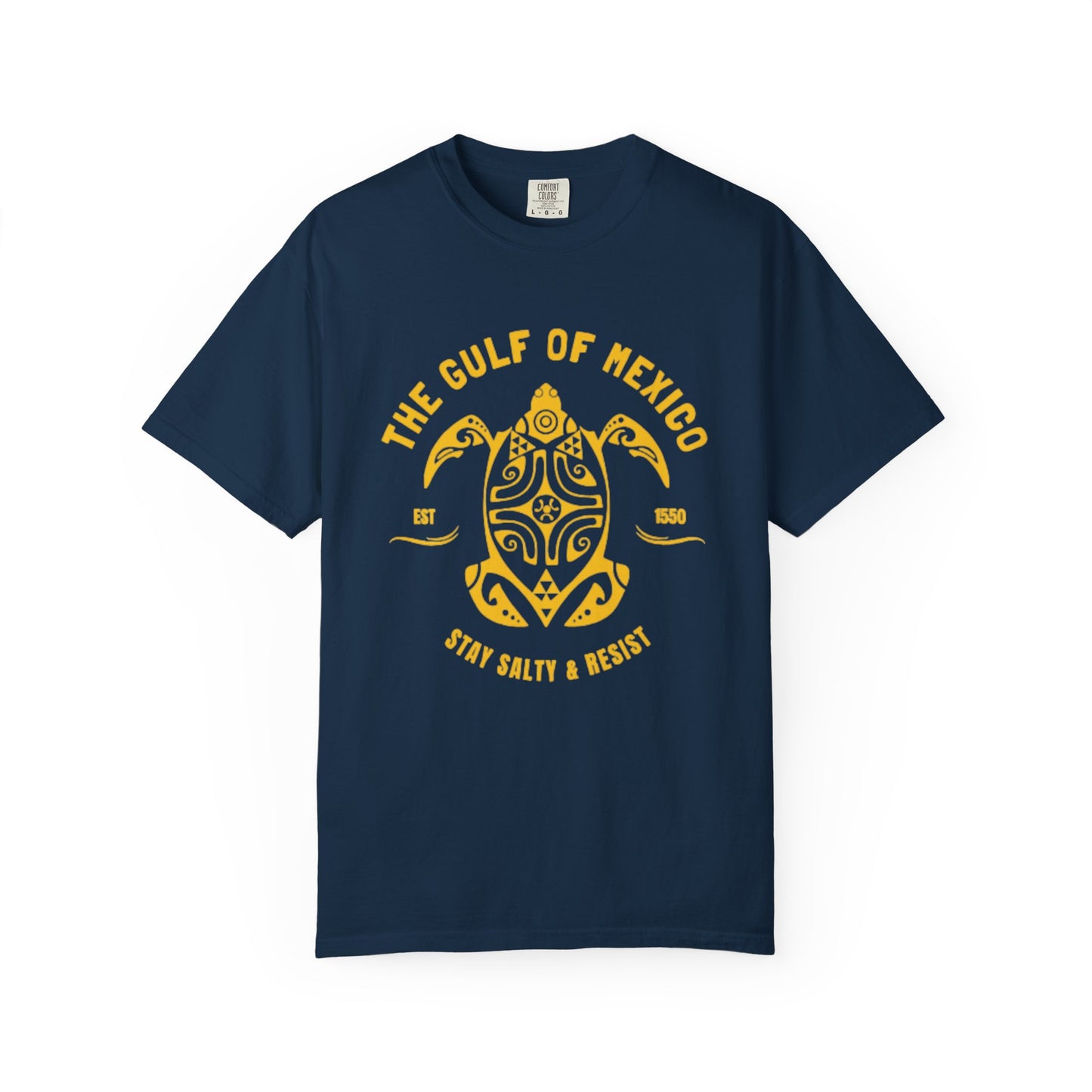 Gulf of Mexico Graphic T-Shirt (Gold Text)