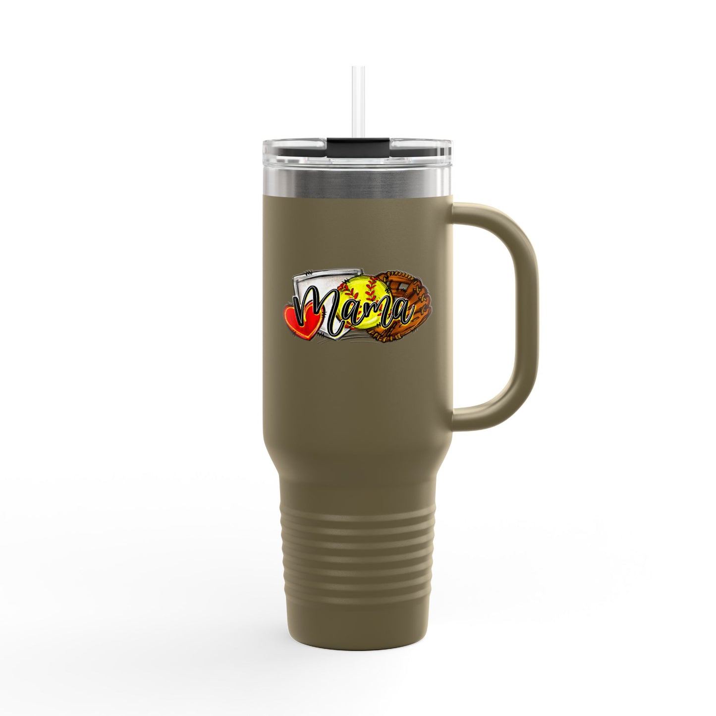 Softball Insulated Travel Mug - 40oz